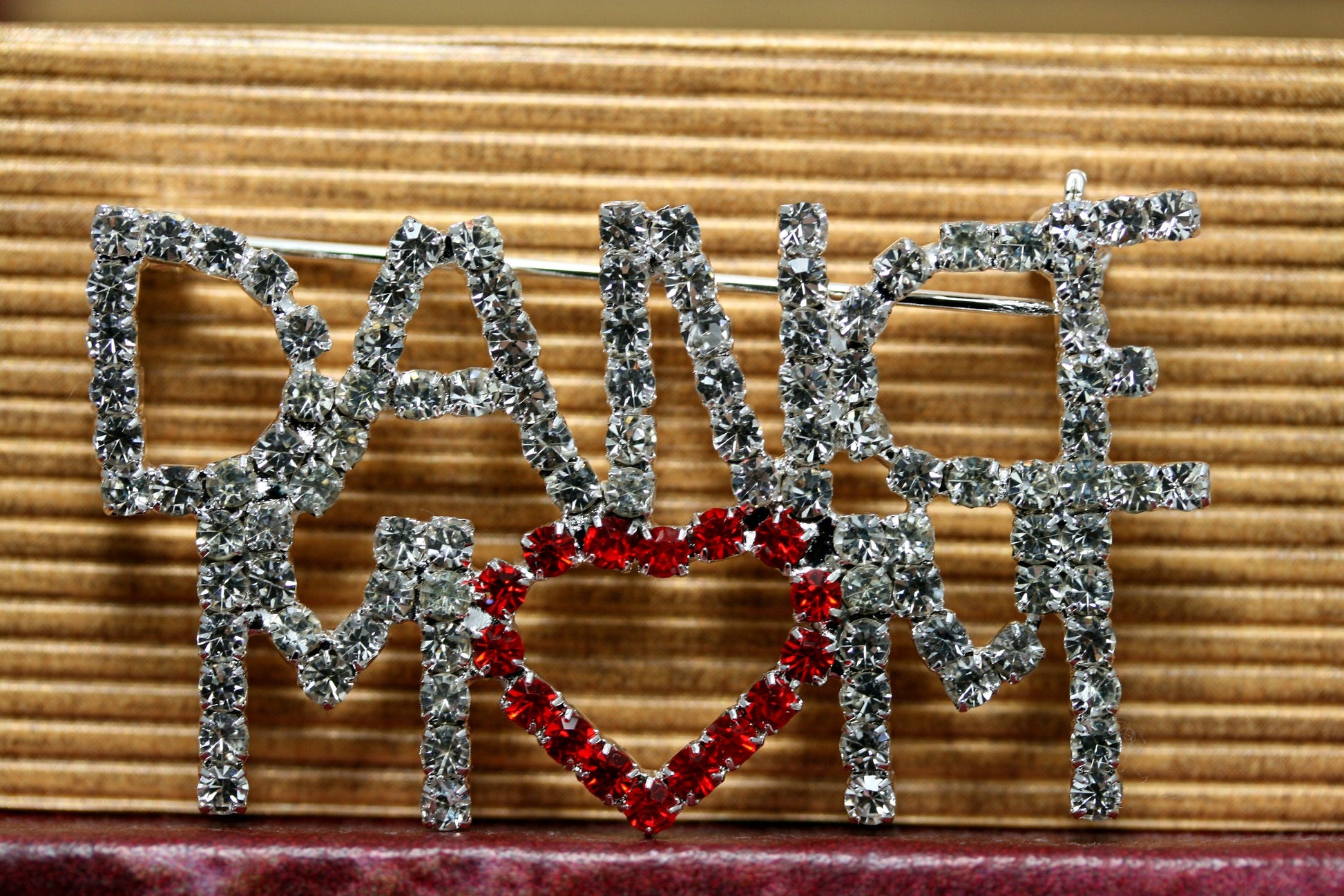 Ballet Dance Mom Pin Rhinestone Crystal Dancer Brooch Talent