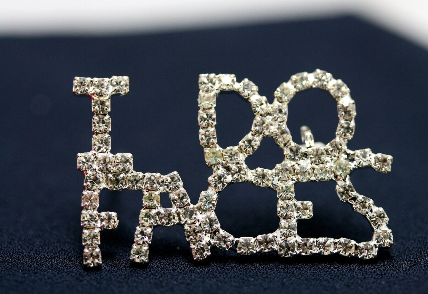 Rhinestone word Pins, "I do Nails" ,"I do hairs", " I do faces".