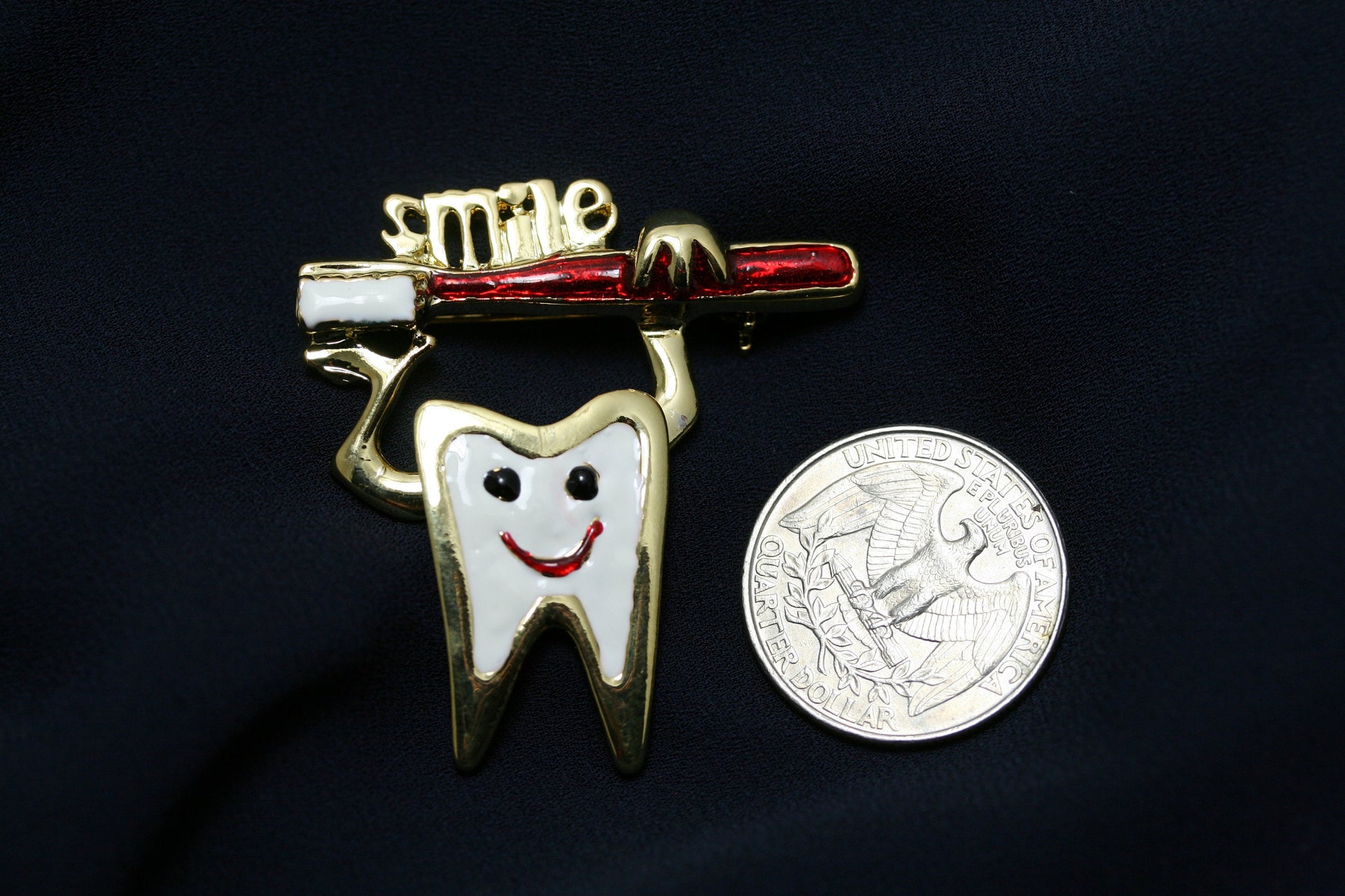 Teeth Tooth Brooch Pins Enamel Health Logo Toothbrush Pin Dentist Badge Brooches