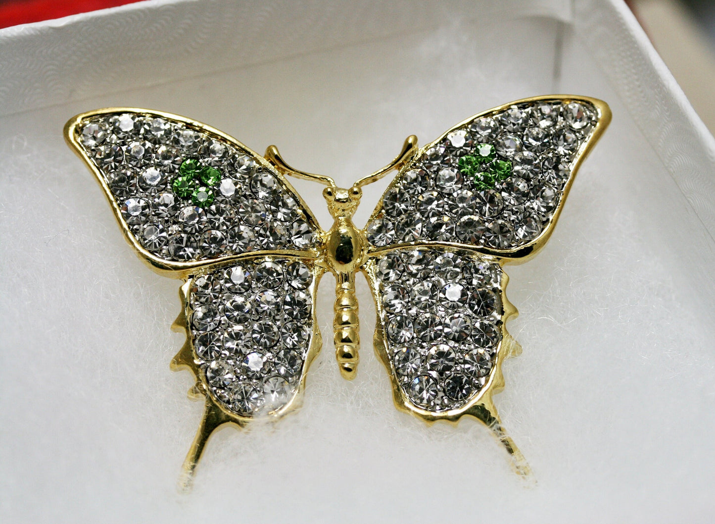 Fashion Butterfly Brooch Butterfly Rhinestone Brooch Butterfly Bling Brooch Rhinestone Studded Brooch Gold Butterfly Brooch Butterfly Pin