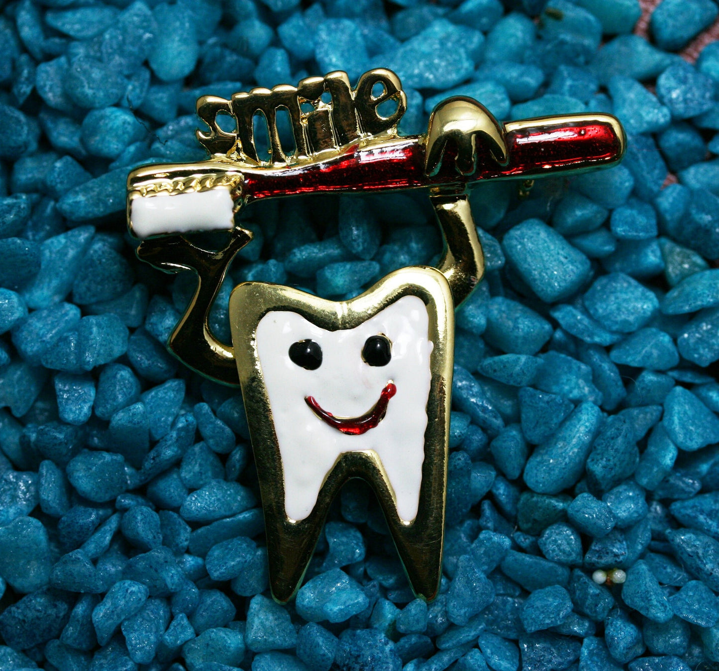 Teeth Tooth Brooch Pins Enamel Health Logo Toothbrush Pin Dentist Badge Brooches