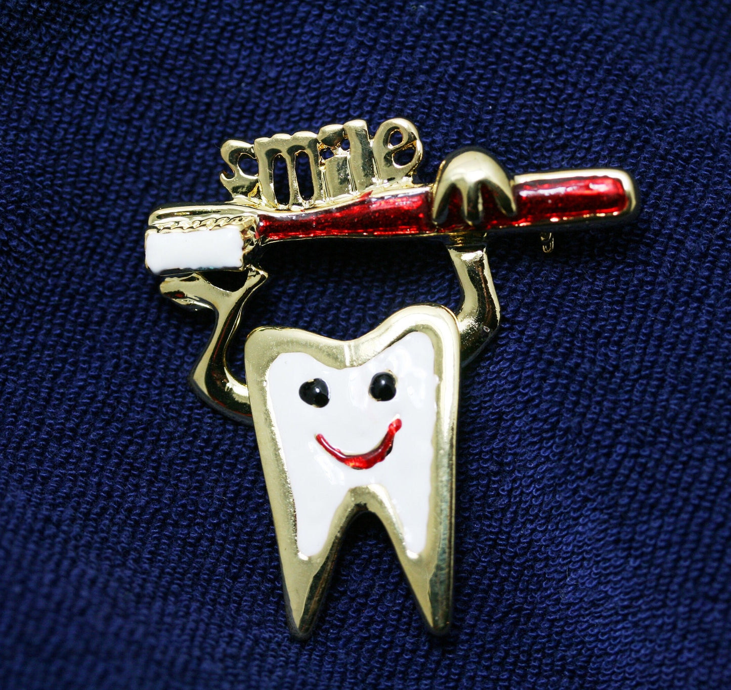 Teeth Tooth Brooch Pins Enamel Health Logo Toothbrush Pin Dentist Badge Brooches