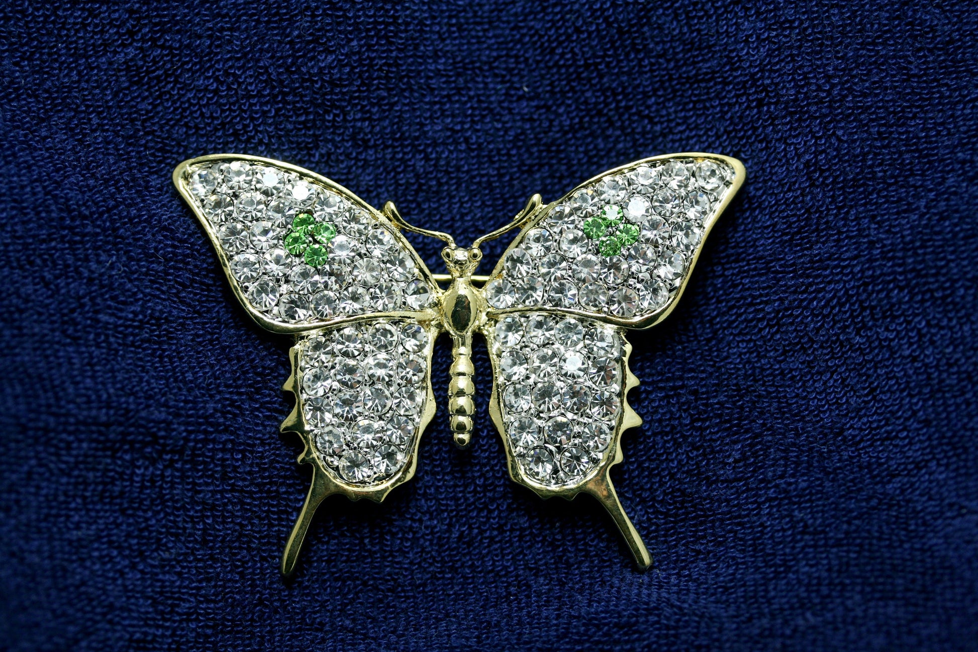 Fashion Butterfly Brooch Butterfly Rhinestone Brooch Butterfly Bling Brooch Rhinestone Studded Brooch Gold Butterfly Brooch Butterfly Pin