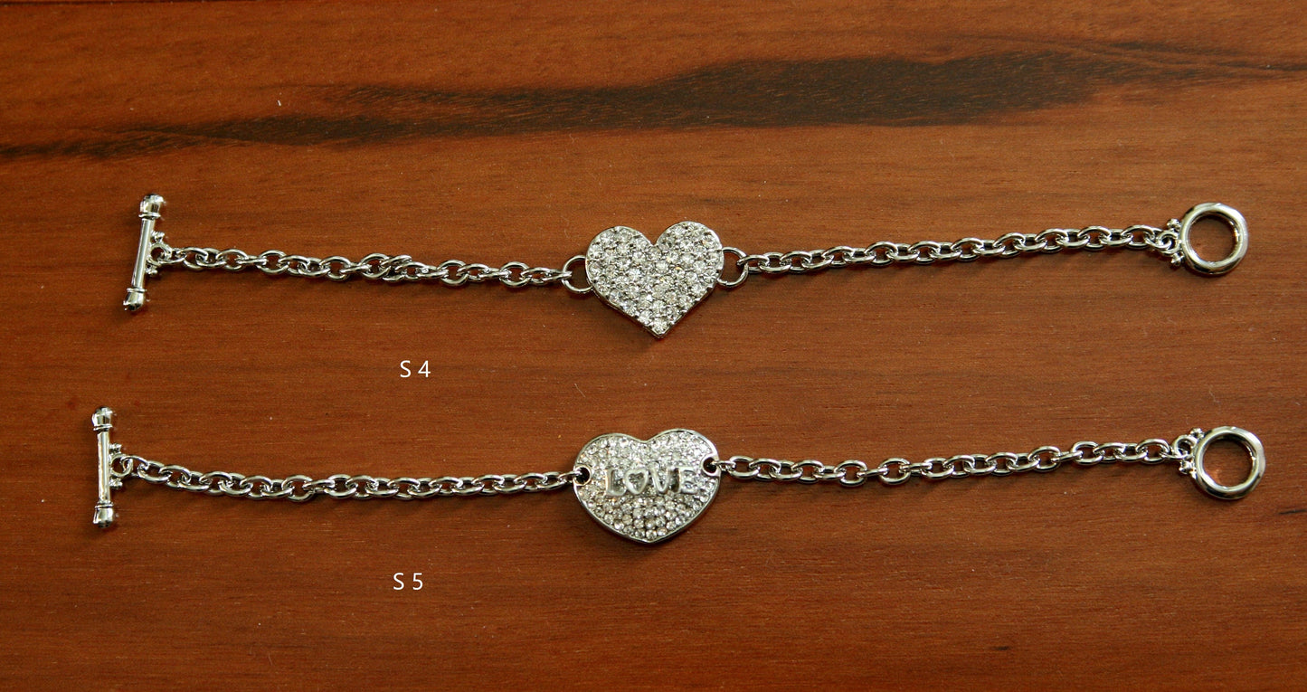 Rhinestone Bracelet Wedding Bracelet Cubic Zirconia CZ Bracelet Bridal Bracelet Crystal Silver Bridal Jewelry gift (Clearance No Return)