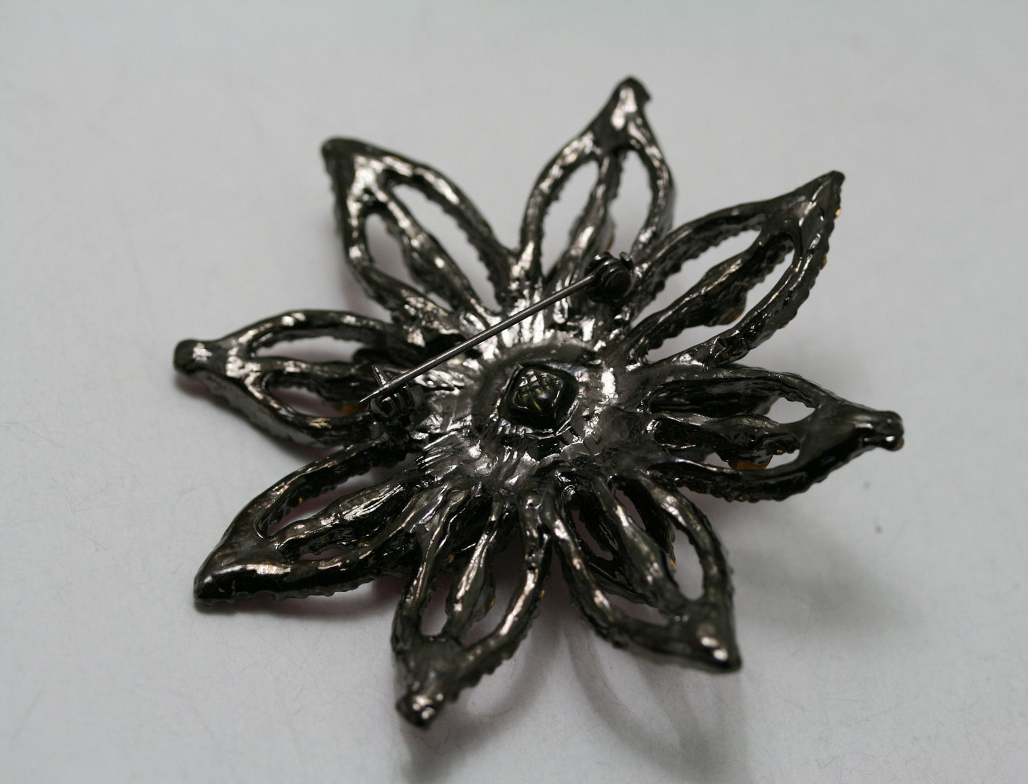Pink Rhinestone Star Flower Brooch Pin, Bridal Brooch, Brooches Pins Wedding, Crystal Broaches Women