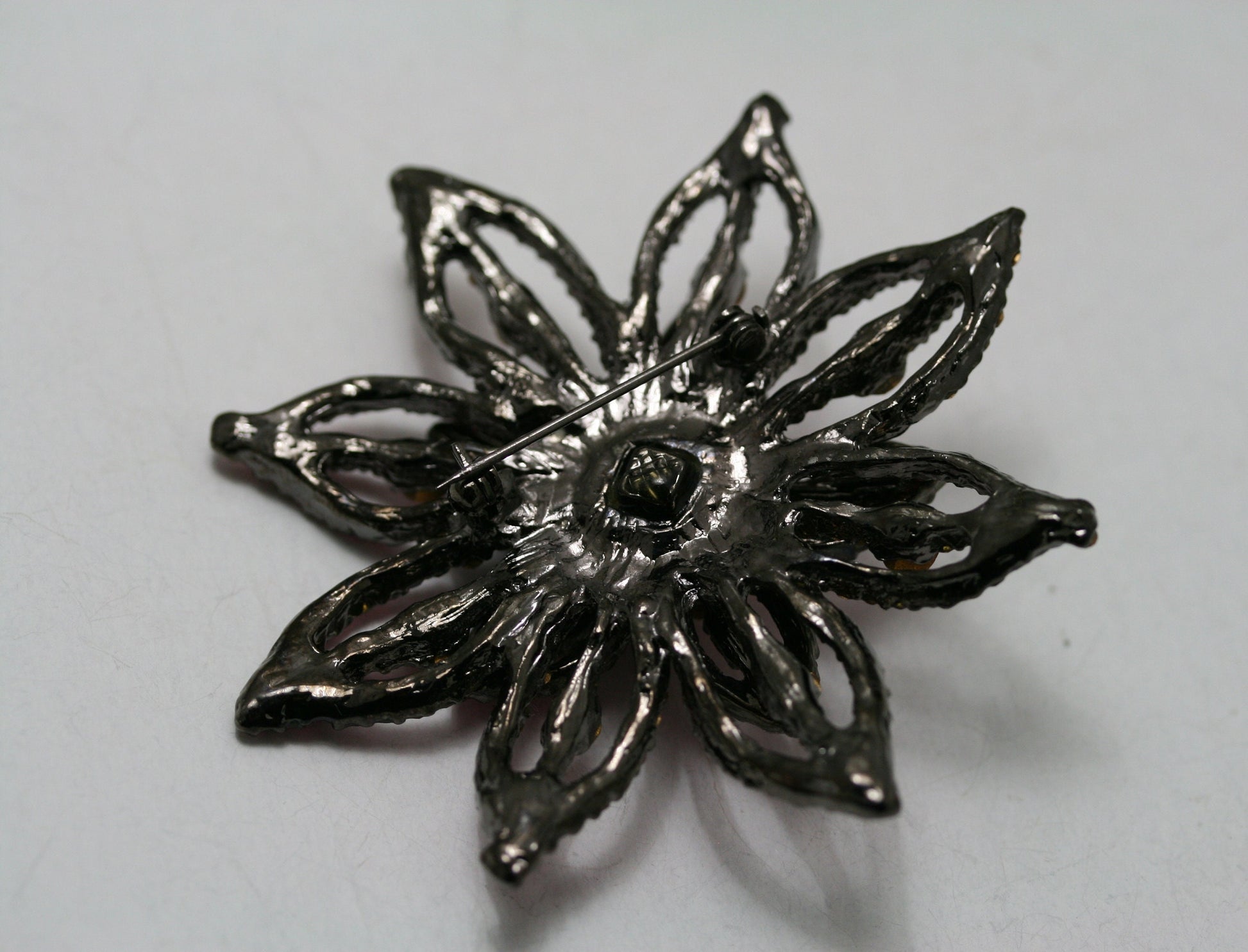 Pink Rhinestone Star Flower Brooch Pin, Bridal Brooch, Brooches Pins Wedding, Crystal Broaches Women