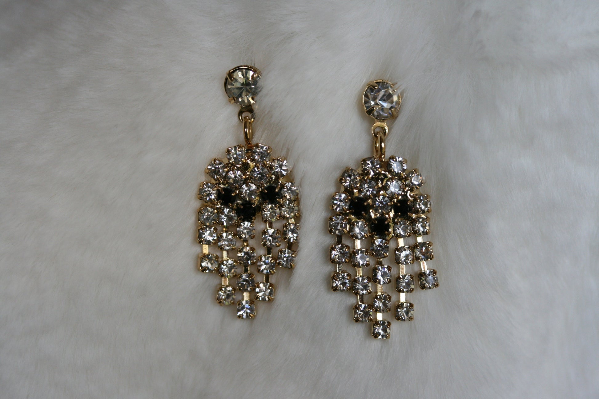 Halloween Earrings Halloween Jewelry Gifts Rhinestone Ghost Dangle Earrings for Party Jewelry Accessories