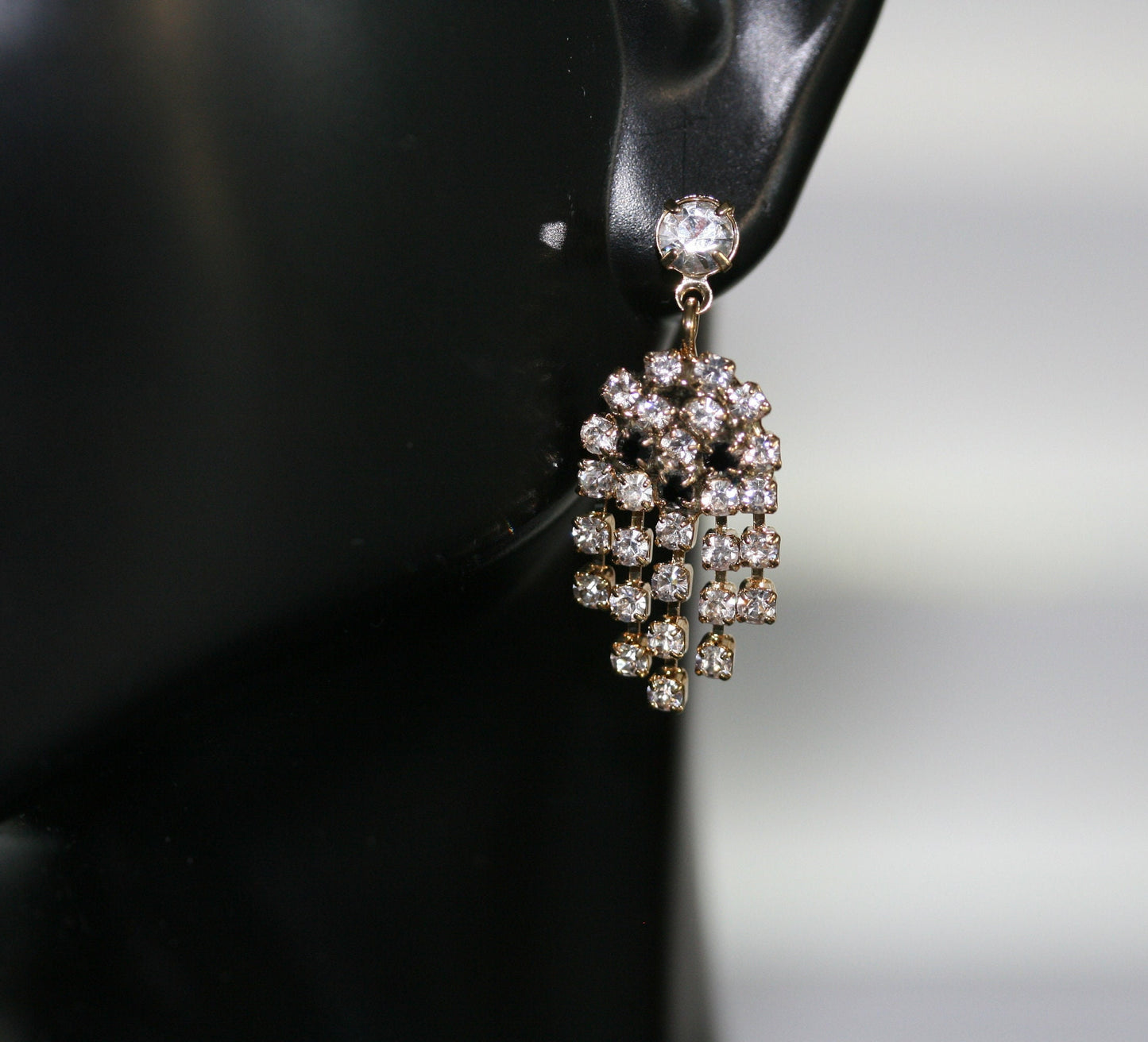 Halloween Earrings Halloween Jewelry Gifts Rhinestone Ghost Dangle Earrings for Party Jewelry Accessories