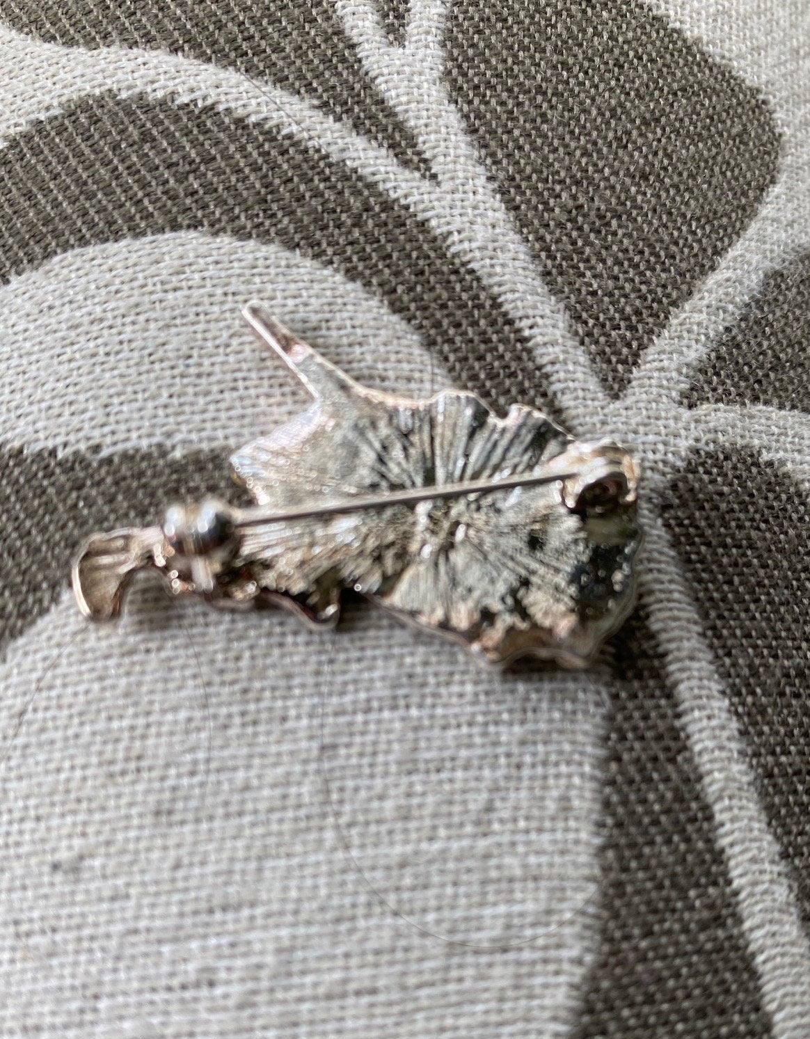 Rhinestone West Virginia State Pin Brooch, WV State West Virginia State Jewelry, State Shaped Pin