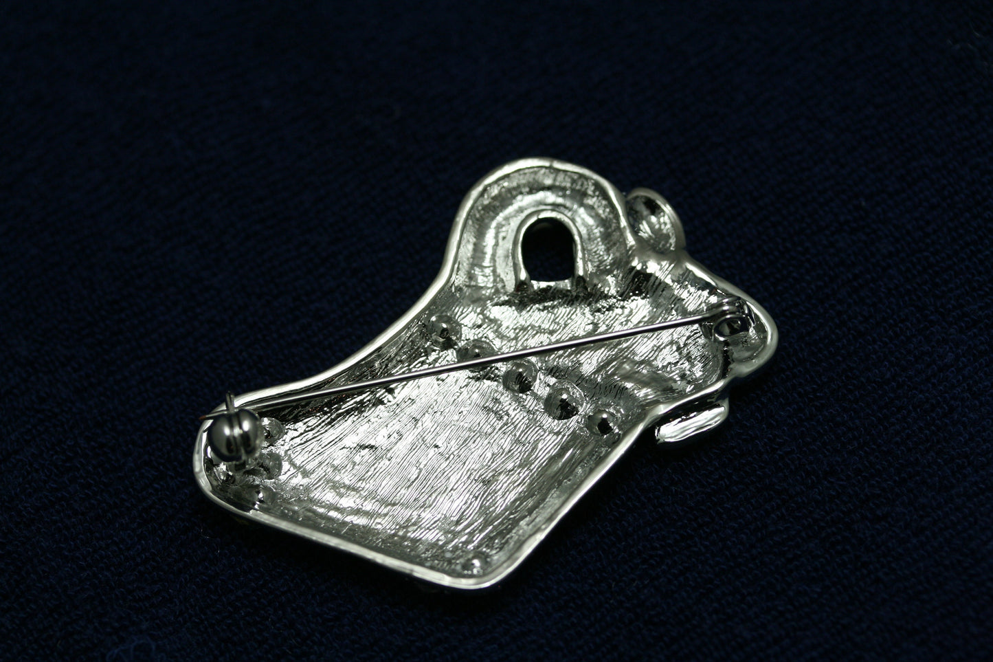 Red Enamel Rhinestone Christmas Stocking Pin Brooch, Xmas Stocking pin, Christmas Jewelry