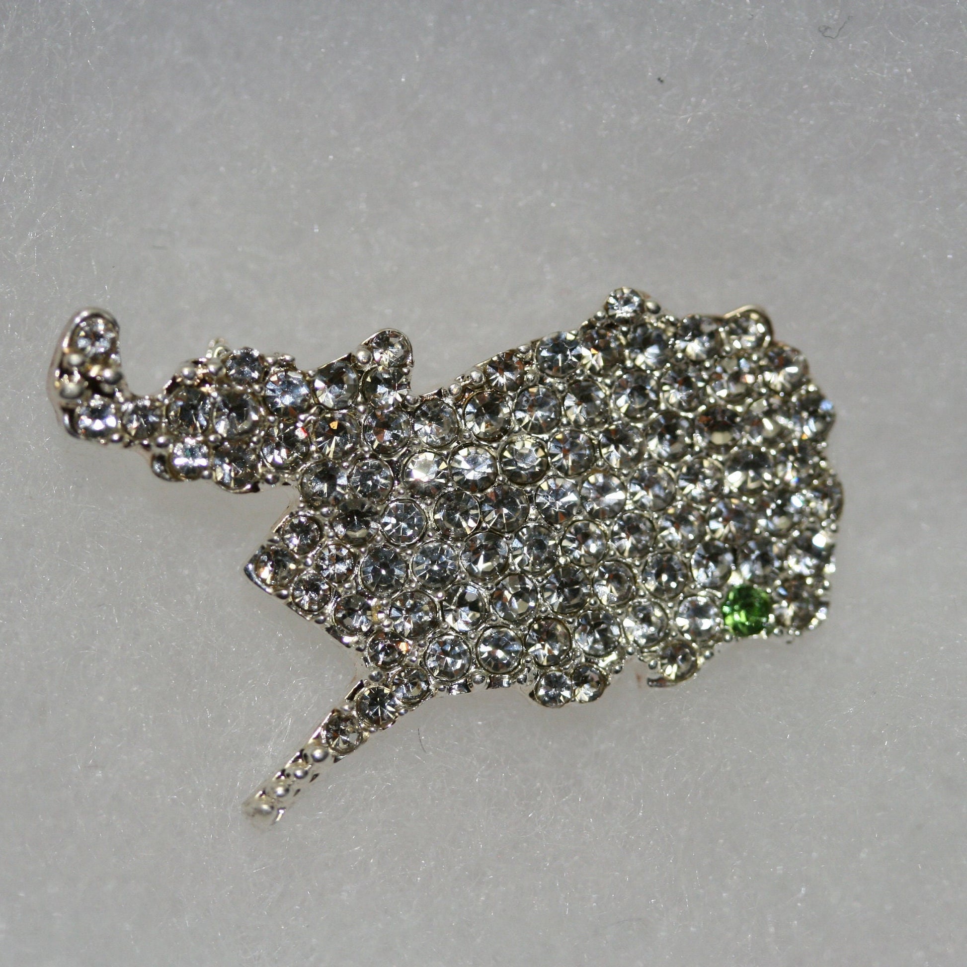 Rhinestone West Virginia State Pin Brooch, WV State West Virginia State Jewelry, State Shaped Pin