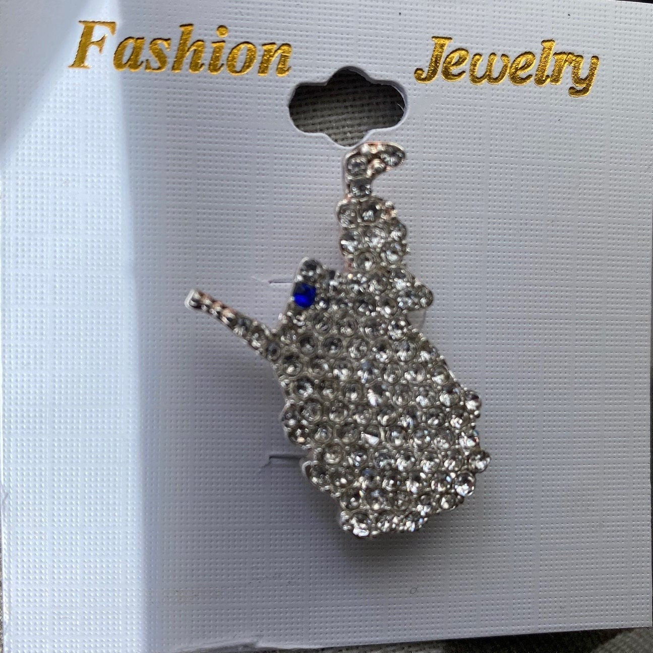 Rhinestone West Virginia State Pin Brooch, WV State West Virginia State Jewelry, State Shaped Pin