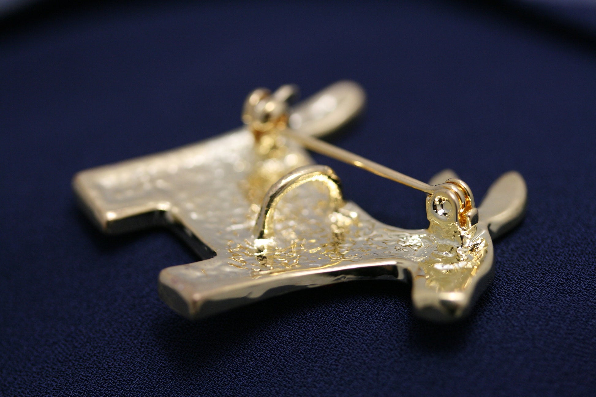 Democratic Party Symbol Patriotic Blue Red Rhinestone Pave Donkey Brooch Pin