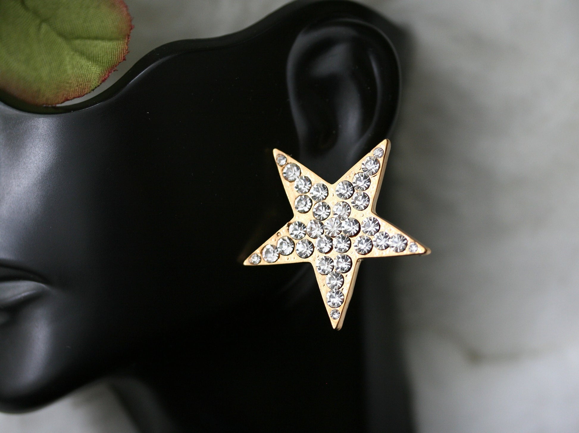 Rhinestone Star Stud Earrings Silver Star Earrings Gold Star Earrings Taxes Star Earring