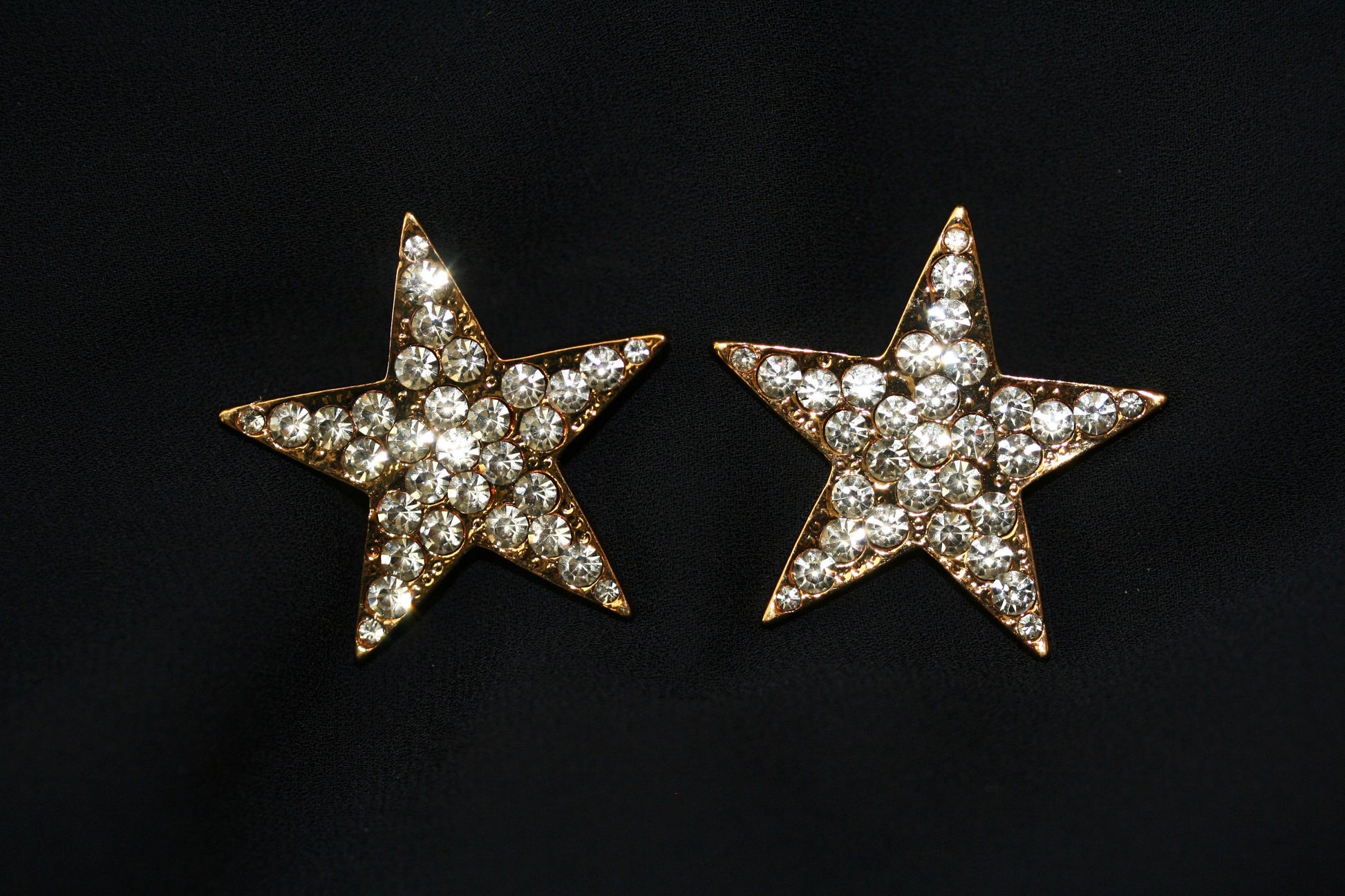 Rhinestone Star Stud Earrings Silver Star Earrings Gold Star Earrings Taxes Star Earring