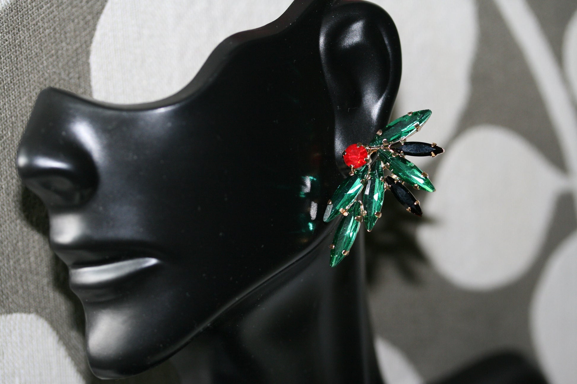 Rhinestone Cluster Stud Bridal Earrings, Christmas Earrings, Woman Earring , Xmas Earring, Holiday Earring Gift