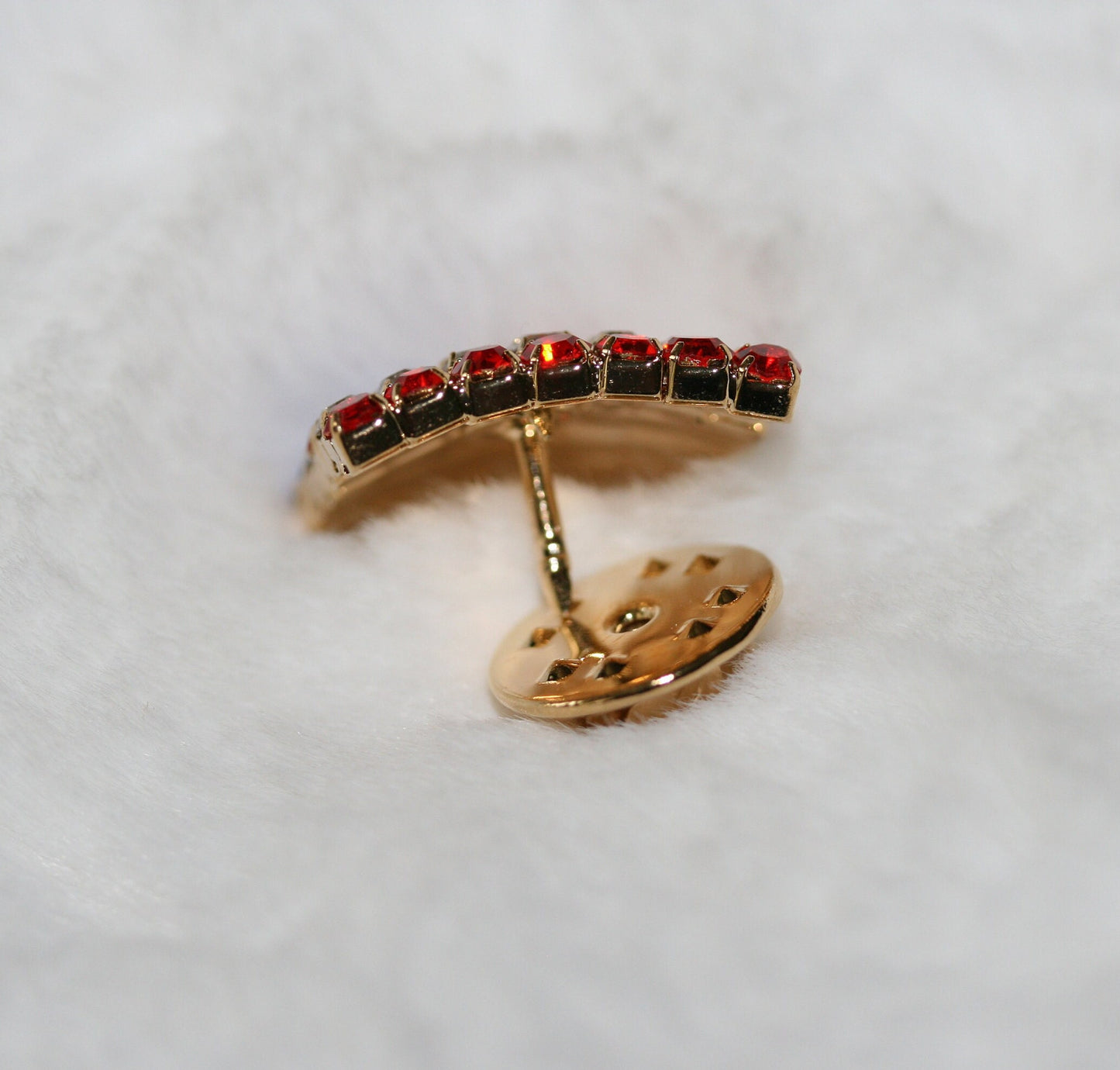 US Flag Lapel/Tac Pin Rhinestone, Red White Blue National Flag Tac Pin 4th of July Patriotic Tac/Pin