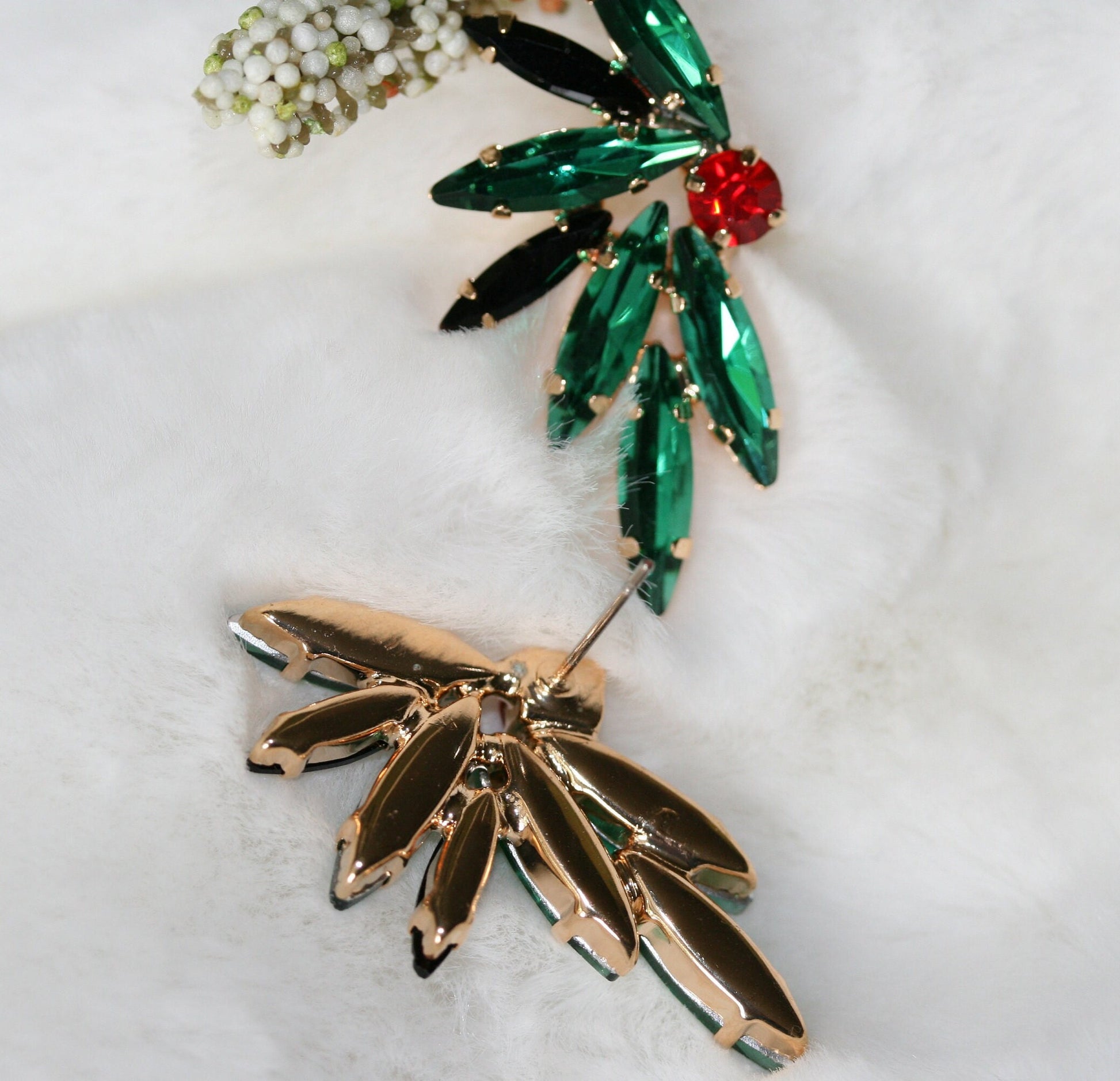 Rhinestone Cluster Stud Bridal Earrings, Christmas Earrings, Woman Earring , Xmas Earring, Holiday Earring Gift