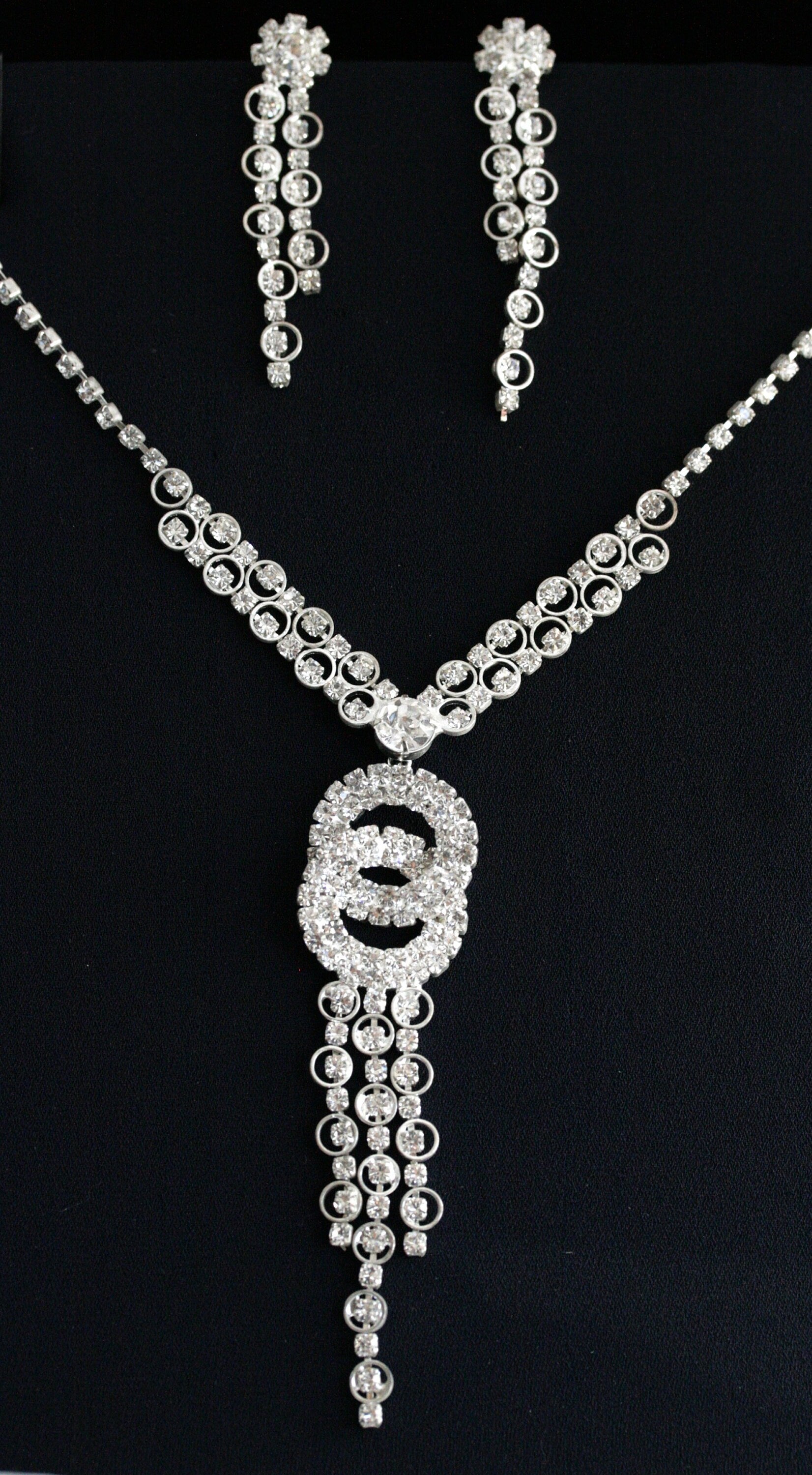 Wedding necklace set, Bridal necklace and earring set, CZ bridal necklace set, Jewelry Set For Women Perfect Gift For Her