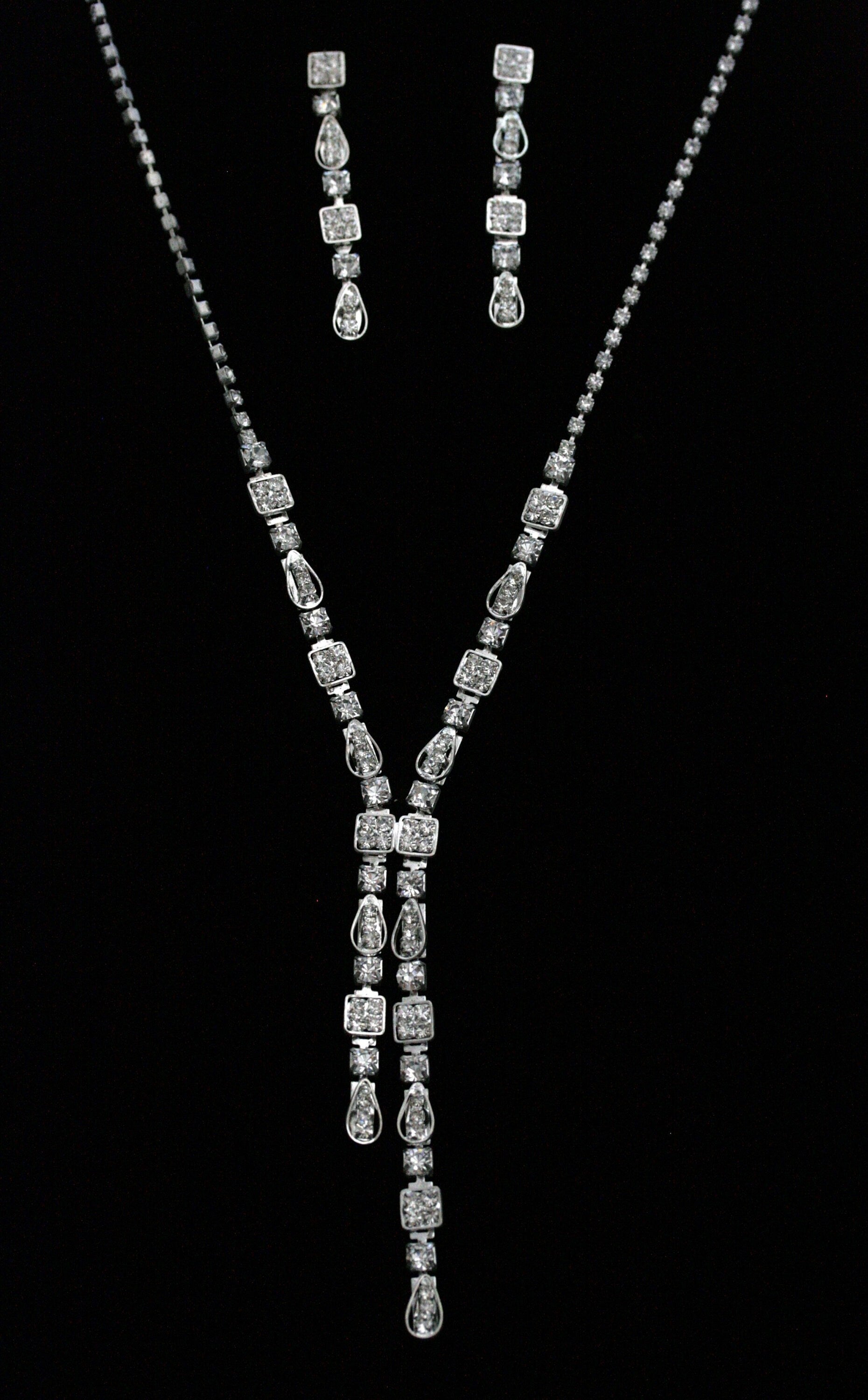 Wedding necklace set, Bridal necklace and earring set, CZ bridal necklace set, Jewelry Set For Women Perfect Gift For Her