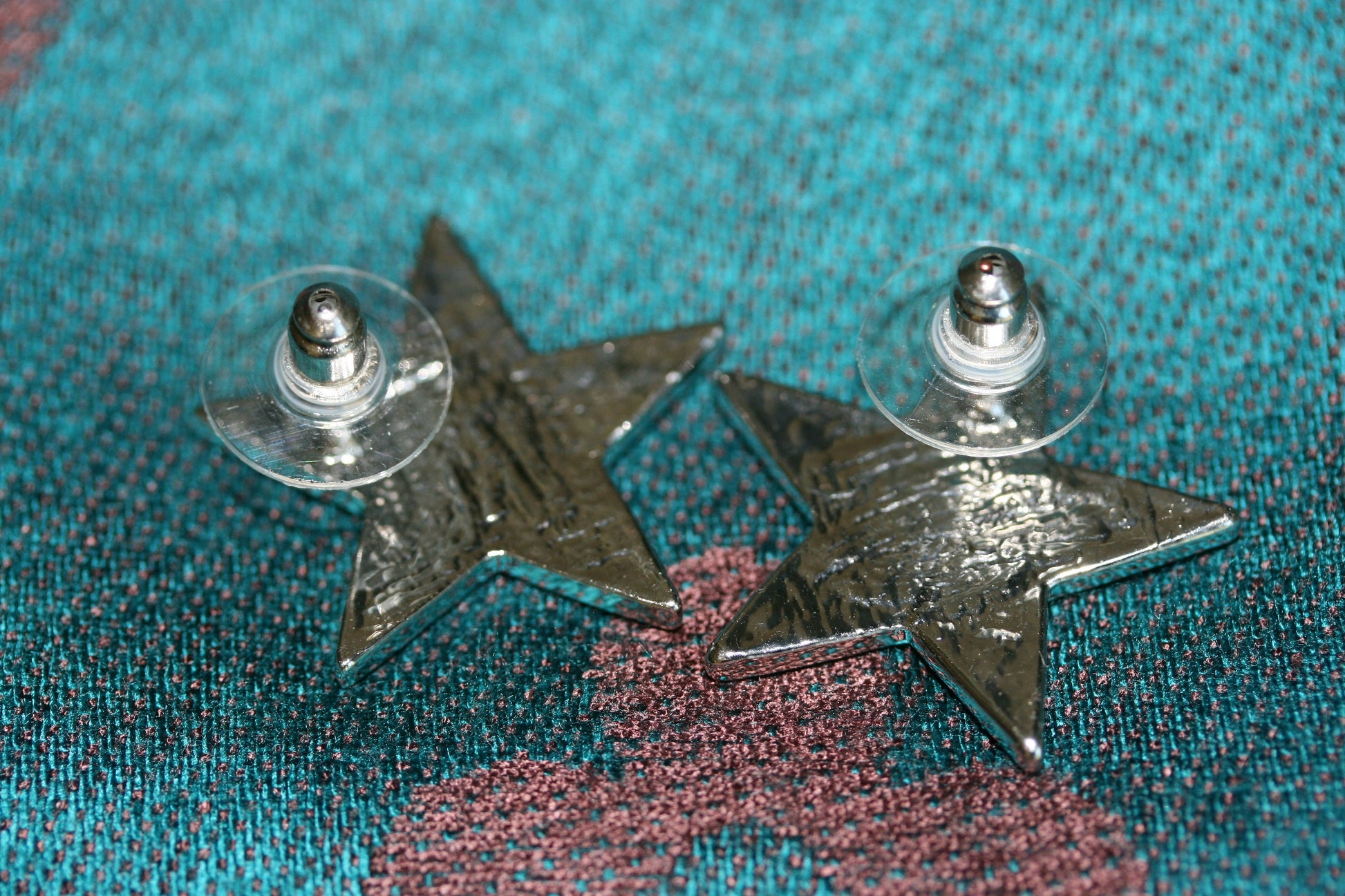 Rhinestone Star Cuff Bracelet Star Earrings Texas Star Cuff Bangle Bracelet and Star Earrings