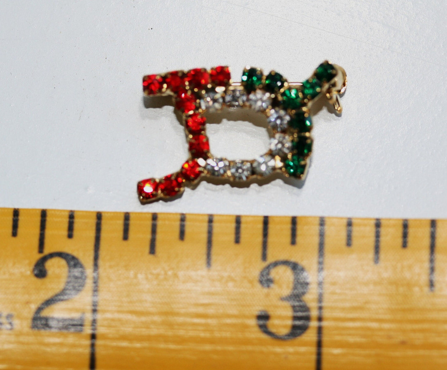 JOY Brooch Pin, Rhinestone Christmas Joy Pin Holiday Rhinestone JOY Pin