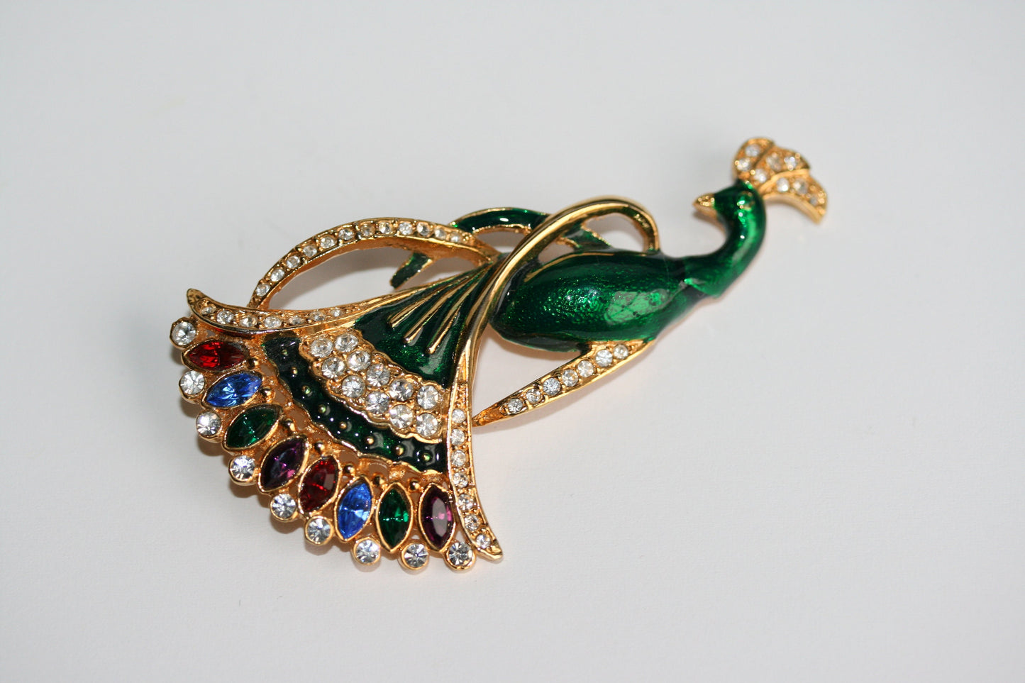 Fashion Accessories Peacock Brooch Vintage Peacocks pin Multi Color Crystal Peacock Brooch
