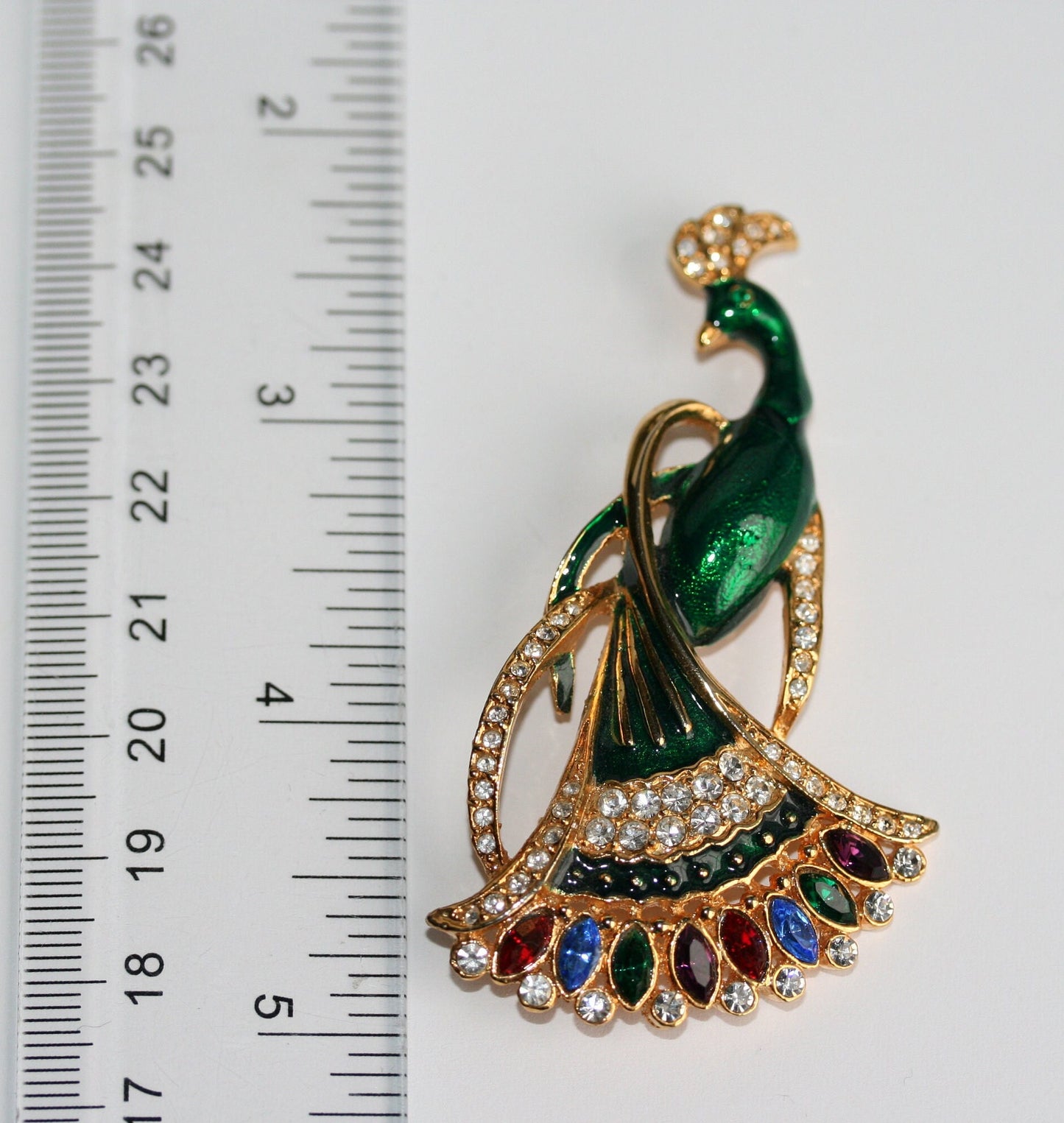 Fashion Accessories Peacock Brooch Vintage Peacocks pin Multi Color Crystal Peacock Brooch