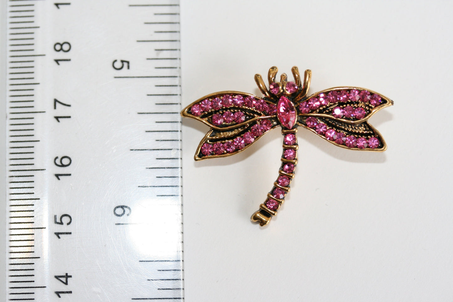 Elegant Dragonfly Brooch Pin Rhinestone Animal Party Jewelry Crystal Dragonfly Pin
