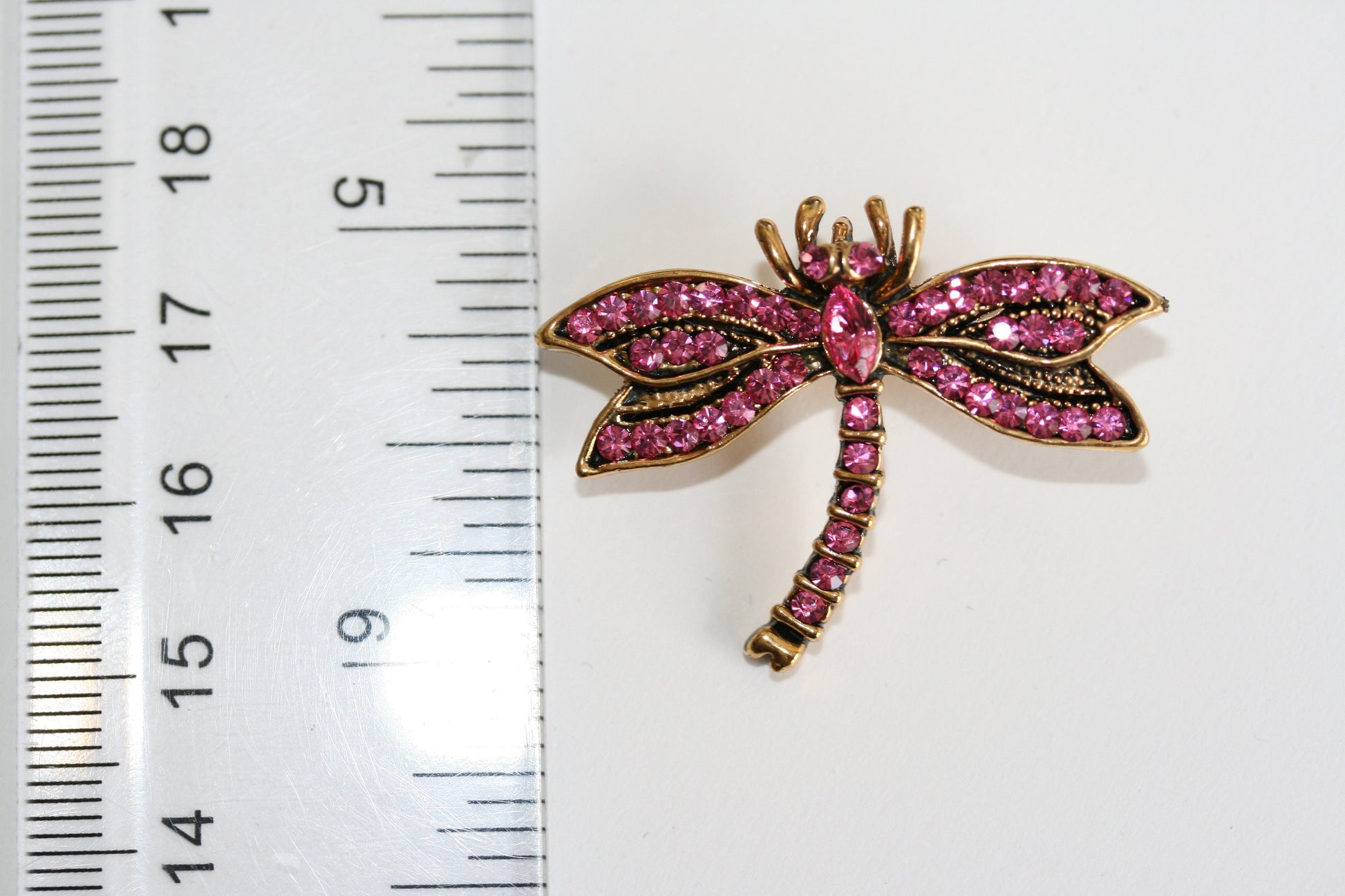 Elegant Dragonfly Brooch Pin Rhinestone Animal Party Jewelry Crystal Dragonfly Pin