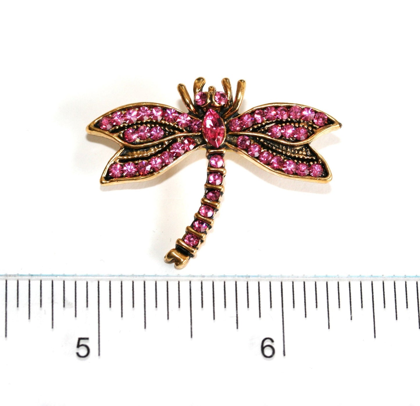 Elegant Dragonfly Brooch Pin Rhinestone Animal Party Jewelry Crystal Dragonfly Pin