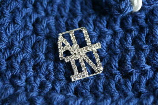 Crystal Word Brooch "ALL IN" Tac Letters Pin Texas poker Brooch Texas hold 'em Tac Pin