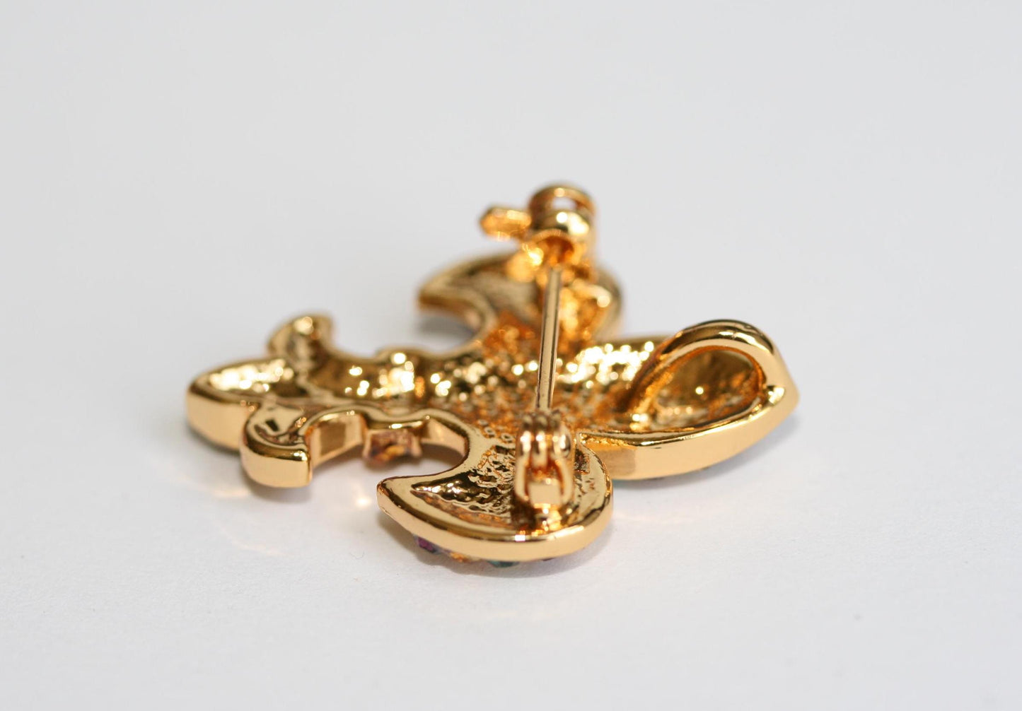 Mardi Gras French Fleur De Lis Flower Floral Pin Brooch, Fleur De Lis Brooch Jewelry Gift for Her