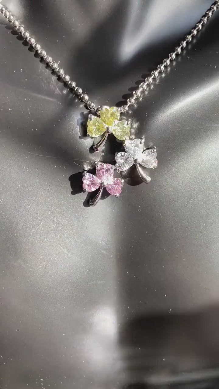 Dainty Shamrock  Necklace, Pendant, 3 Leaf Clover Pendant, Irish St Patrick's Day Jewelry Gift